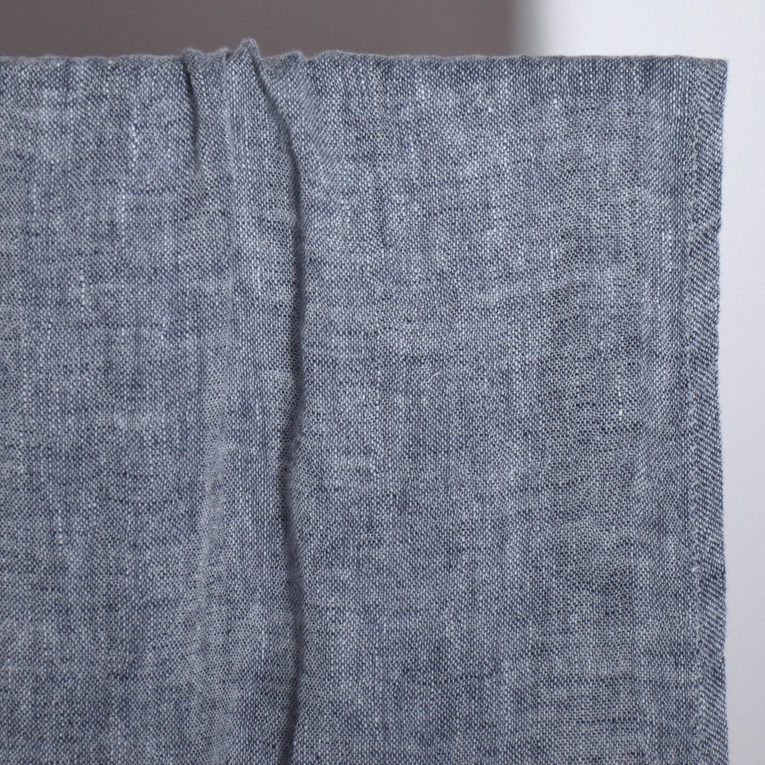 ストールＬサイズ 2色糸 INDIGO ECRU